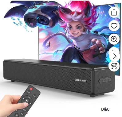 GCZ Sound Bar for TV, 100W Soundbar with Dolby Digital, HDMI, Bluetooth 5.3
