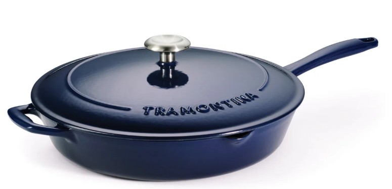 Tramontina Bestow Enameled Cast Iron Covered Skillet