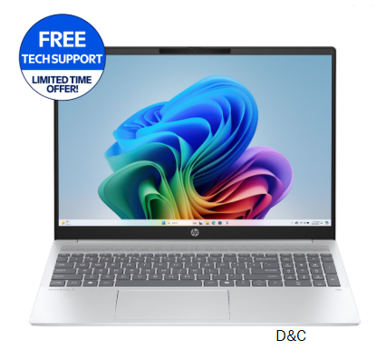 HP OmniBook 5 16 inch 2K Laptop Next Gen AI PC AMD Ryzen AI 7 350 16GB RAM 512GB SSD Glacier Silver