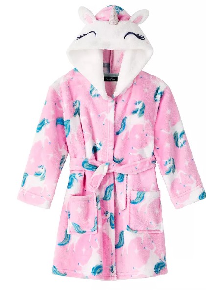 Toddler Cuddl Duds® Unicorn Hooded Robe