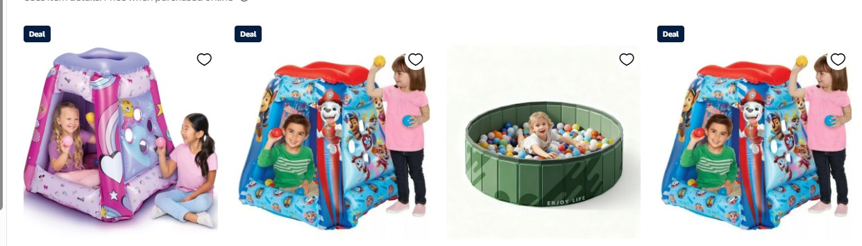 Minnie Mouse Preschool Indoor Inflatable Ball Pit Playland with 20 Soft Flex Balls, Ages 2-4, Pink