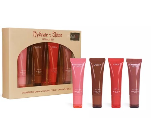 4-Pc. Hydrate & Shine Lip Balm Set