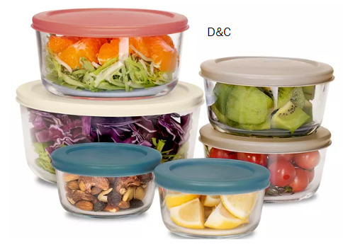 Art & Cook 12-Pc. Glass Food Storage Container Set