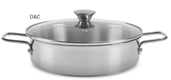 Arch Studio Stainless Steel 3-Qt. Everyday Pan & Lid