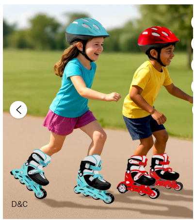 HALO Rise Above Jr. 3-Piece Adjustable Inline Skates Combo Set – Red – Skates and Helmet- Youth-Junior Sizes 12-2