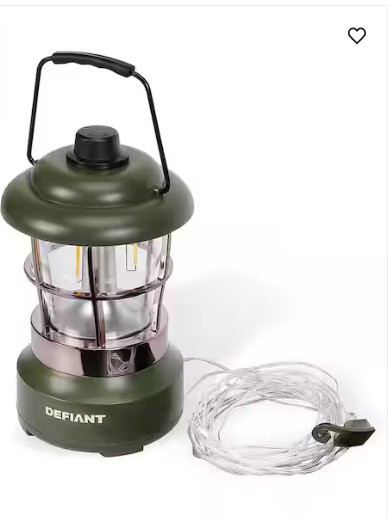 300 Lumens Rechargeable Dimmable Lantern with String Light