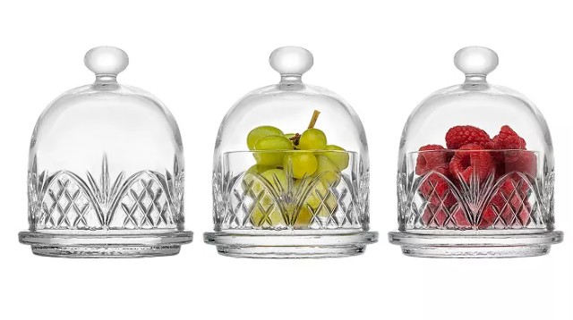 Dublin Set of Three Covered Butter Dishes