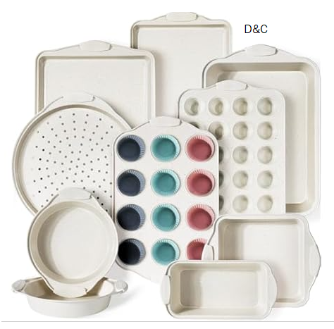 Kikcoin 22 PCS Nonstick Baking Pans Set