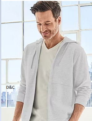 Stylus Mens Full Zip Long Sleeve Fleece Hoodie