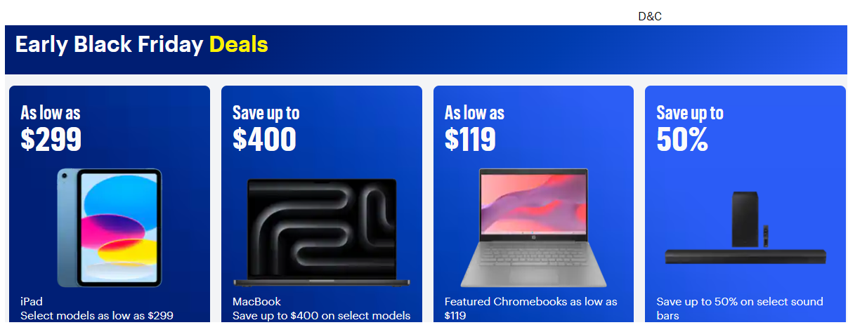 BestBuy Black Friday deals