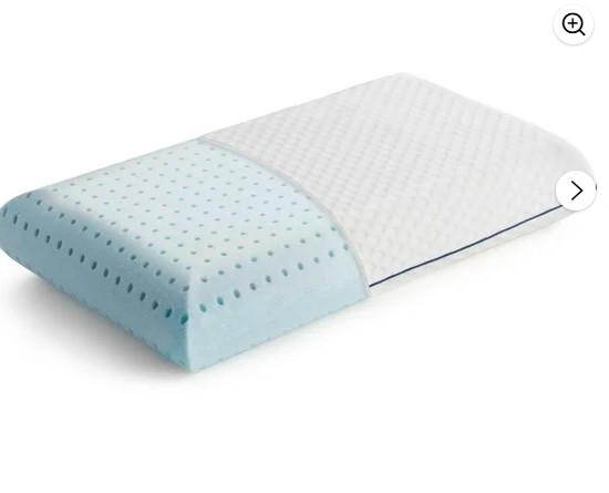Linenspa Medium Feel Standard Size Ventilated Gel Memory Foam Bed Pillow with Washable Cover and Temperature Regulating Infusion 4.2 stars out of 32 reviews