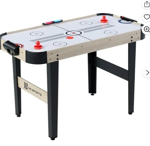 48″ Air Hockey Table Set with LED Scorer, by MD Sports