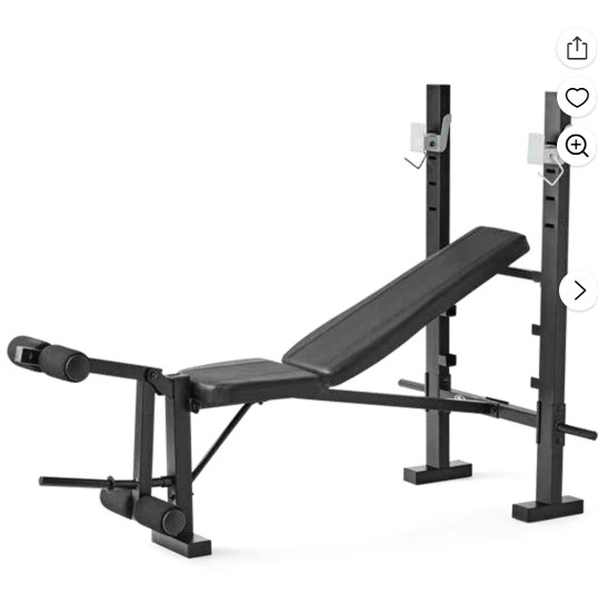 Athletic Works Standard Bench & Rack Combo with Leg Press