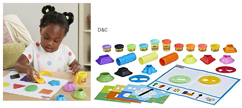 Play-Doh Shapes and Colors Activity Playmats