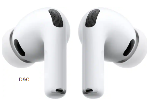 Apple – AirPods Pro 3, Wireless Active Noise Cancelling Earbuds with Heart Rate Sensing Feature – White