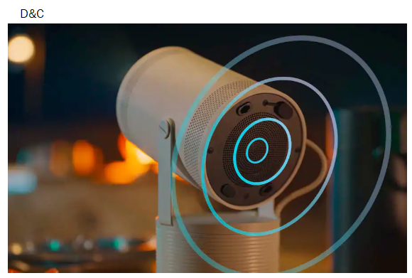 Samsung – The Freestyle 2nd Gen with Gaming Hub FHD HDR Smart Portable Projector – White