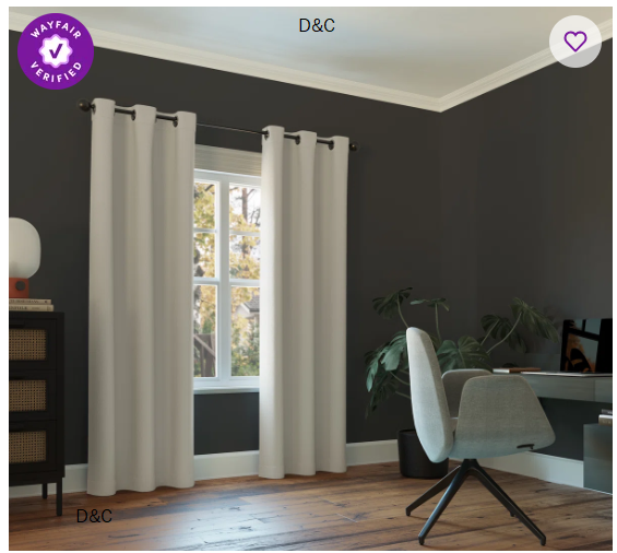 Wayfair Basics Blackout Grommet Curtain Panel