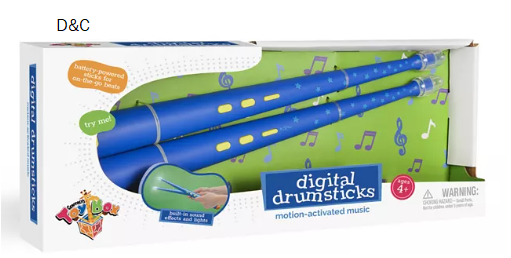 Geoffrey’s Toy Box Digital Drumsticks with Motion-Activated Music