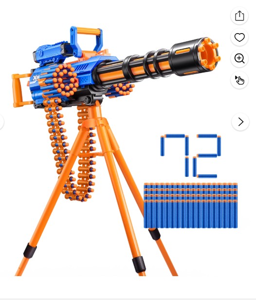 XSHOT Insanity Motorized Rage Fire (72 Darts), Air Pocket Technology, Outdoor Blaster by ZURU, Ages 8+