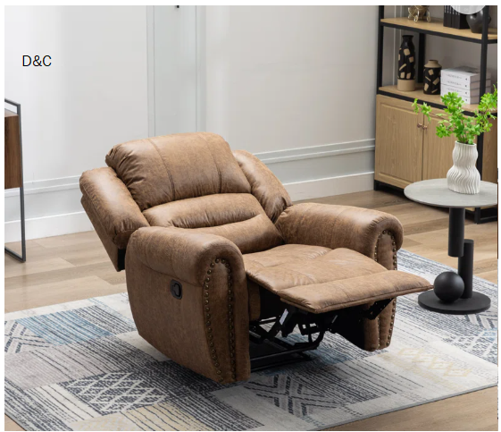 Chemika 40.9” W Classic Super Soft Padding And Oversize Manual Recliner With Rivets