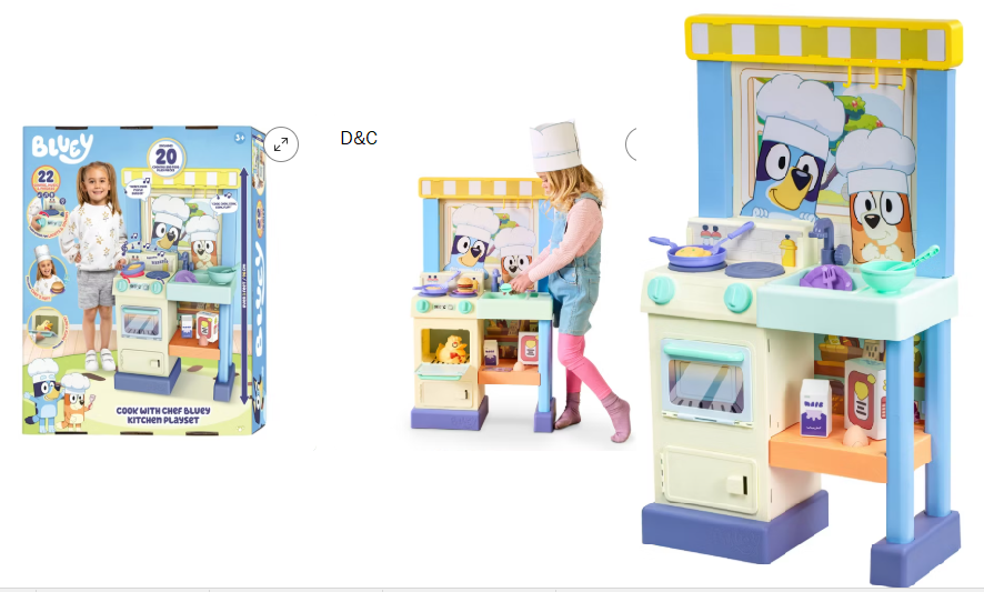 Bluey Cook With Chef Bluey Kitchen Playset