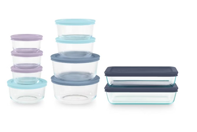 Pyrex 20pc Glass Food Storage Set