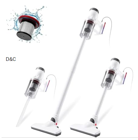 5-in-1 Powerful Suction with Filter Protection, Switchable Handheld