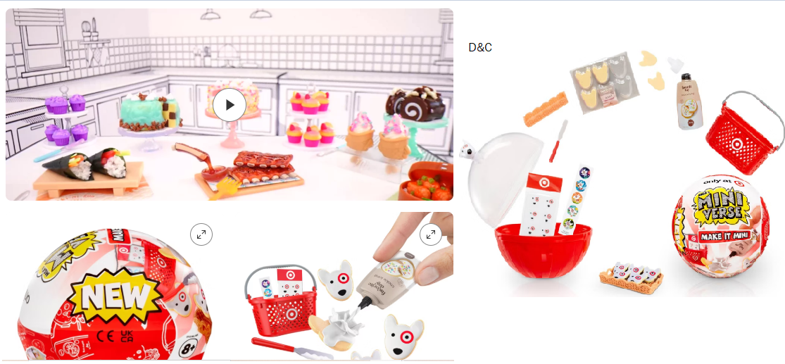 MGA’s Miniverse Make It Mini Target Food Favorites: Creativity Miniature Figure with Accessories, Bratz License