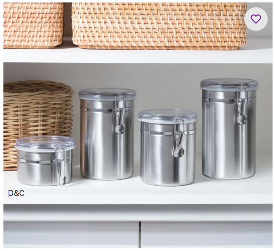 OGGI Fresh 4 Piece Kitchen Canister Set (Set of 4)