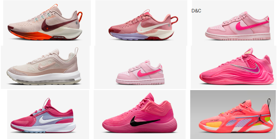 Nike pink FridayUp to 50% off plus extra 25% off with code: BFRIDAY