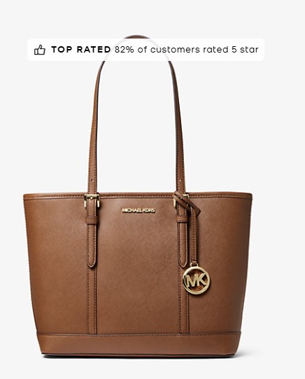 Jet Set Travel Small Saffiano Leather Top-Zip Tote Bag