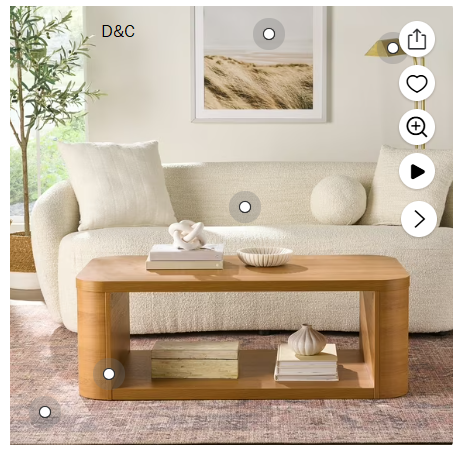 Better Homes & Gardens Juliet Coffee Table, Light Honey Finish