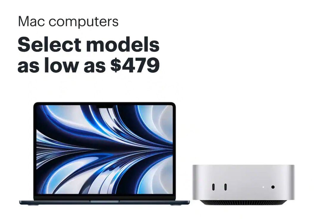 Mac Computers Black Friday Deals! As low as $479!