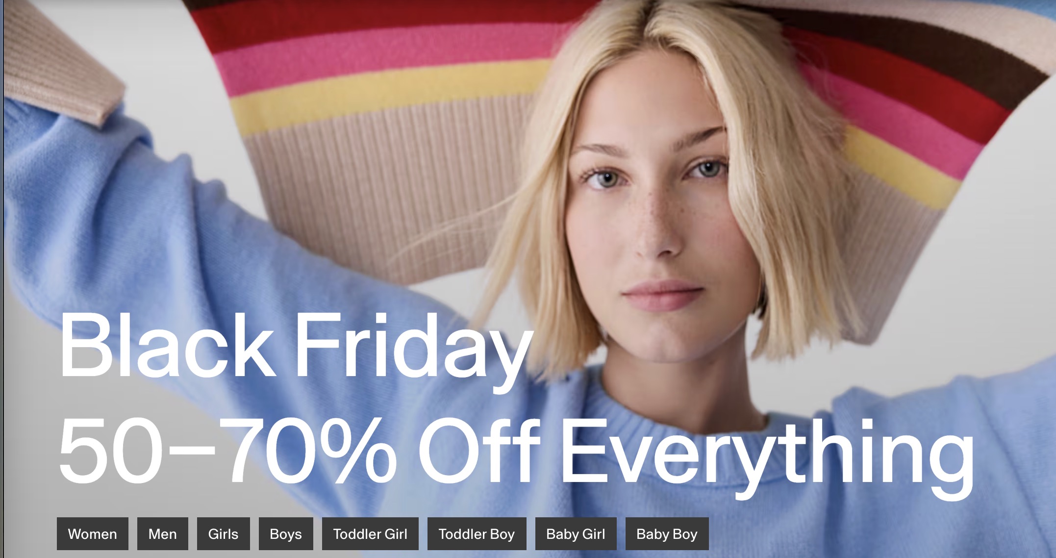 GAP Big Black Friday Deal! above 60% OFF Hurry Up!!