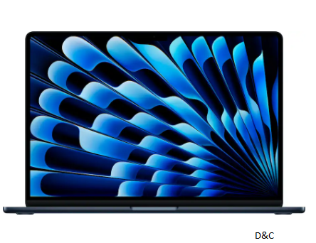 Apple – MacBook Air 15-inch Laptop – Apple M4 chip Built for Apple Intelligence – 16GB Memory – 256GB SSD – Midnight