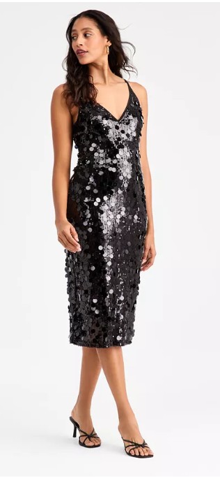 Women’s Pailette Midi Dress, Macy’s Exclusive