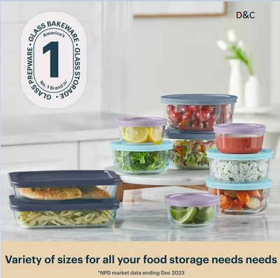 Pyrex 20pc Glass Food Storage Set