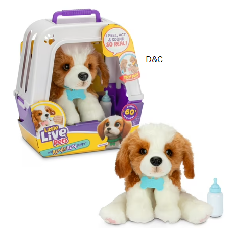 Little Live Pets My Really Real Puppy Beagle Patches, Interactive Toy 60+ Sounds & Reactions Ages 4+