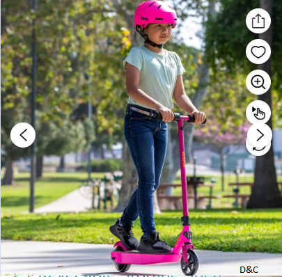 Razor Black Label E90 Electric Scooter – Pink, for Child Ages 8+ and up to 120 lbs, up to 10 mph