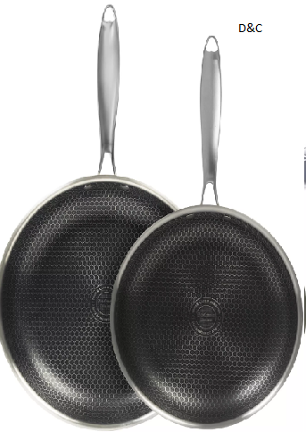 Glidesteel Stainless Steel Nonstick 2-Pc. Frypan Set