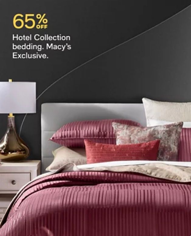 60% off hotel bedding collections from Macy’s