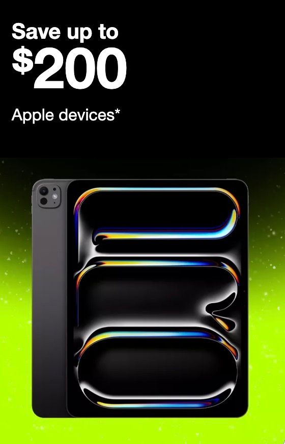 Save up to $200 on Apple Devices