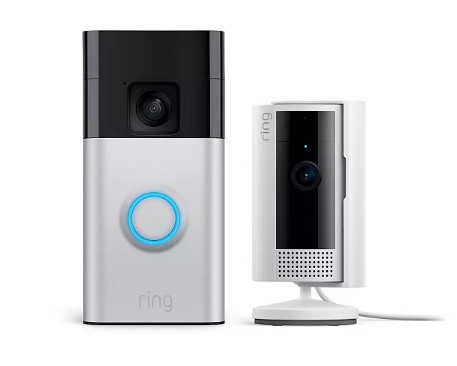 Ring Battery Doorbell and Indoor Cam Starter Set