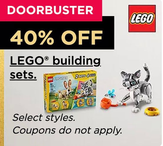 40% off Lego Building Sets
