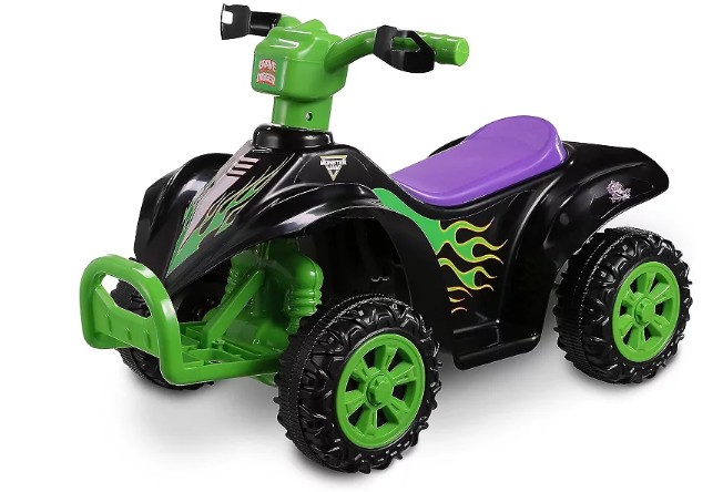 Monster Jam 6V ATV Quad Battery-Operated Ride-On for Kids
