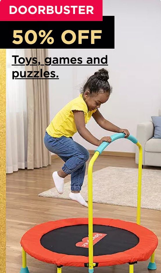 Black Friday Doorbusters: 50% of Toys/games/puzzles