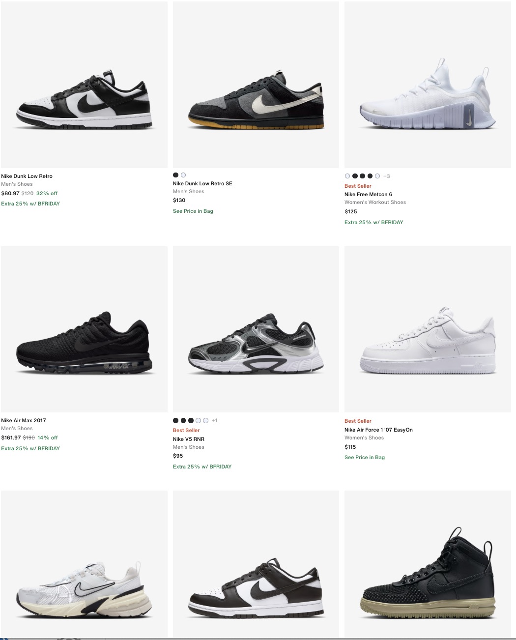 Nike’s iconic Black & White styles