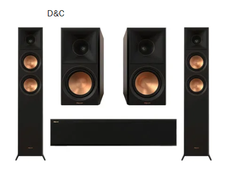 Klipsch Reference Premiere RP-8000F II 5.0 Home Theater Pack, Bundle with 2x RP-8000F II 8″ Floorstanding Speaker
