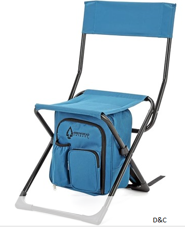 ARROWHEAD OUTDOOR Backrest Stool w/ Cooler Bag