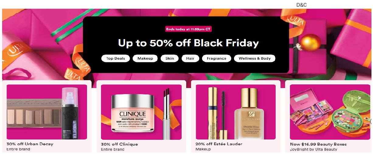ULTA CYBER WEEK DEALS